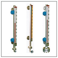 UHZ-517D45　磁翻柱液位計(jì)?。ǚ栏汀⒌讓?dǎo)管304內(nèi)襯PTFE）